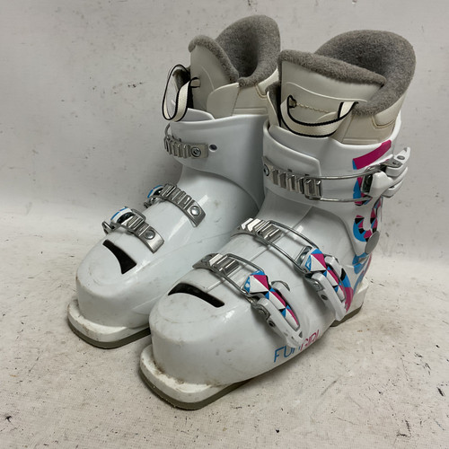Vist Large View of Product Image Which is Used Rossignol FUN GIRL Girls DH Ski Boot White 205 MP - J01