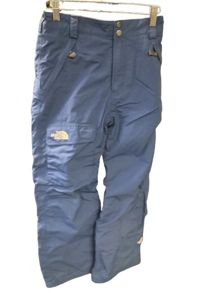 Vist Large View of Product Image Which is Used North Face Snow Pants Y Navy Blue MD