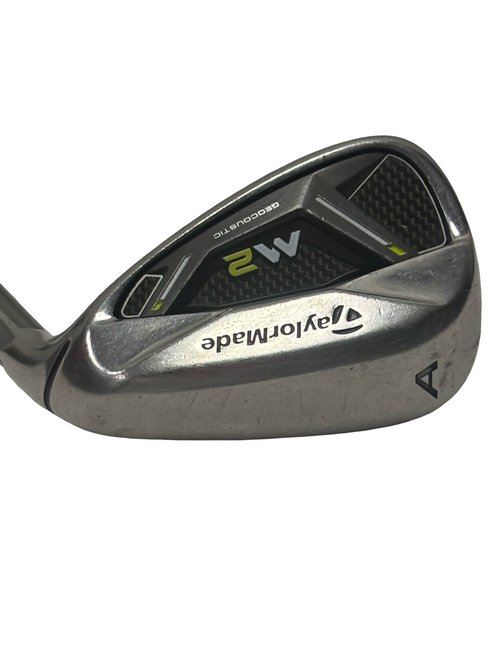 Vist Large View of Product Image Which is Used Taylormade M2 GEOCOUSTIC Golf Wedge Mens RH Approach Wedge 35.5" w/ Reax Steel 88 R-Flex Shaft