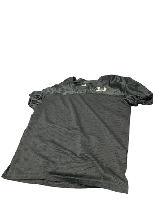 Vist Large View of Product Image Which is Used Under Armour PRACTICE Jersey FB Top Youth Black LG