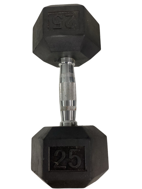 Vist Large View of Product Image Which is Used Hex Dumbbell (Each) 25 lb