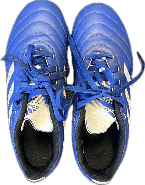 Vist Large View of Product Image Which is Used Adidas Soccer Cleats Navy Blue Junior 03