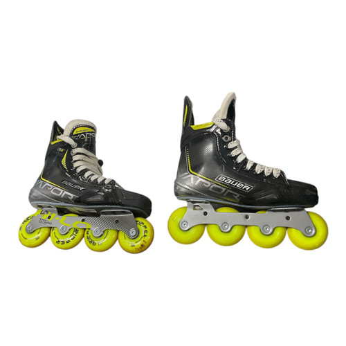 Vist Large View of Product Image Which is Used Bauer Roller Hockey Skates Black Junior 04.5