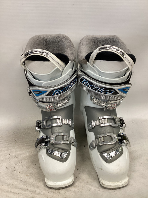 Vist Large View of Product Image Which is Used Tecnica TEN.2 75W Womens DH Ski Boot White 245 MP - M06.5 - W07.5