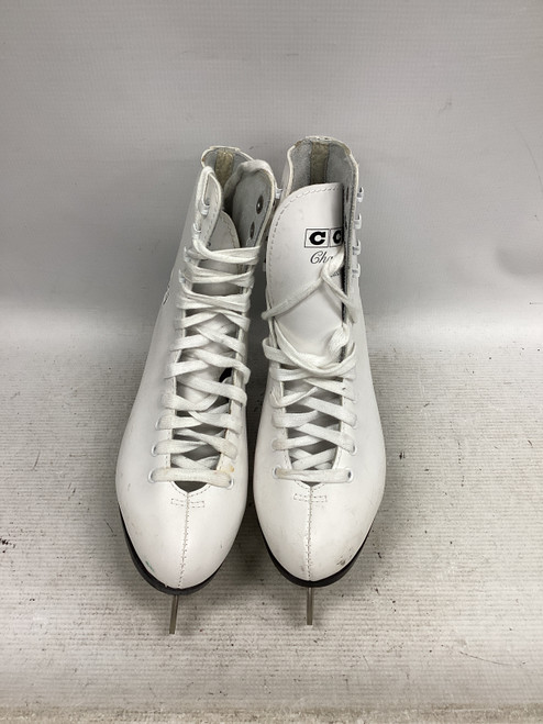 Vist Large View of Product Image Which is Used CCM CHAMPION DELUXE WomensFigure Skate White Senior 9