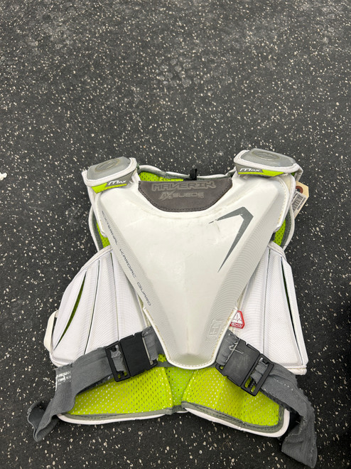 Vist Large View of Product Image Which is Used Maverik MAX ELBOW PAD Lacrosse Arm Pads/Guards Black LG