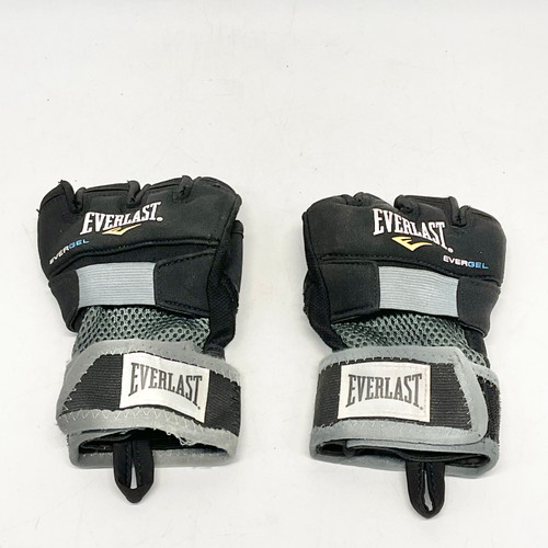 Vist Large View of Product Image Which is Used Everlast EVERGEL HAND WRAP GLOVES MMA Gloves Black LG