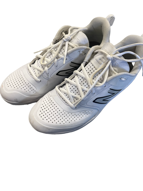 Vist Large View of Product Image Which is Used New Balance SB CLEATS 10.5 BB/SB Cleats White Senior 10.5