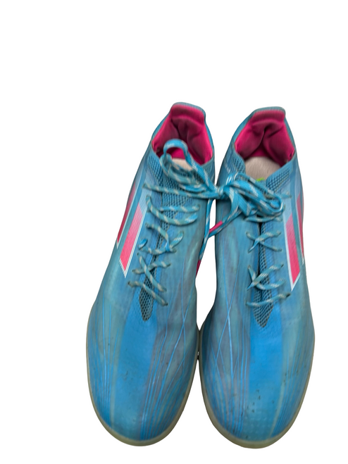 Vist Large View of Product Image Which is Used Adidas X Speedflow.1 TF 'Sky Rush Team Shock Pink GW7472 Mens Turf Soccer Shoes Size 10.5