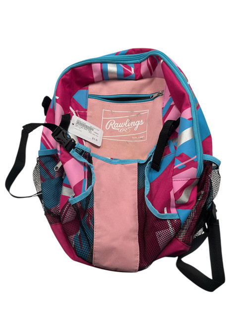 Vist Large View of Product Image Which is Used Rawlings BACK PACK BB/SB Player Backpack Pink