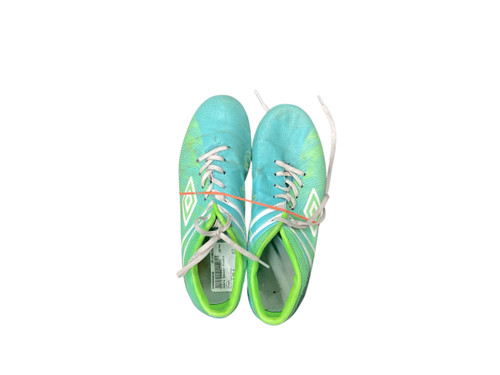 Vist Large View of Product Image Which is Used Umbro Soccer Cleats Neon Green Youth 08.0