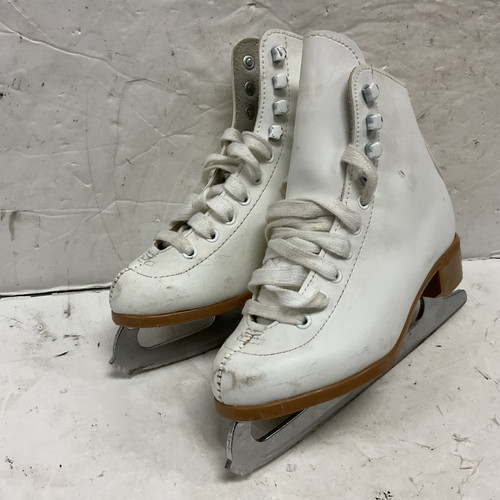 Vist Large View of Product Image Which is Used Riedell 12W Girls Figure Skate White Junior 02