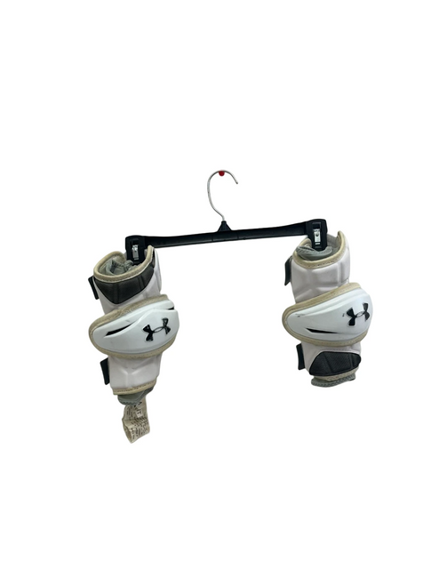 Vist Large View of Product Image Which is Used Under Armour Command Pro MD White Lacrosse Arm Pads