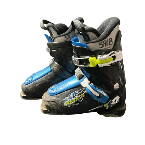 Vist Large View of Product Image Which is Used Nordica TEAM 2 Boys DH Ski Boot Black 215 MP - J03