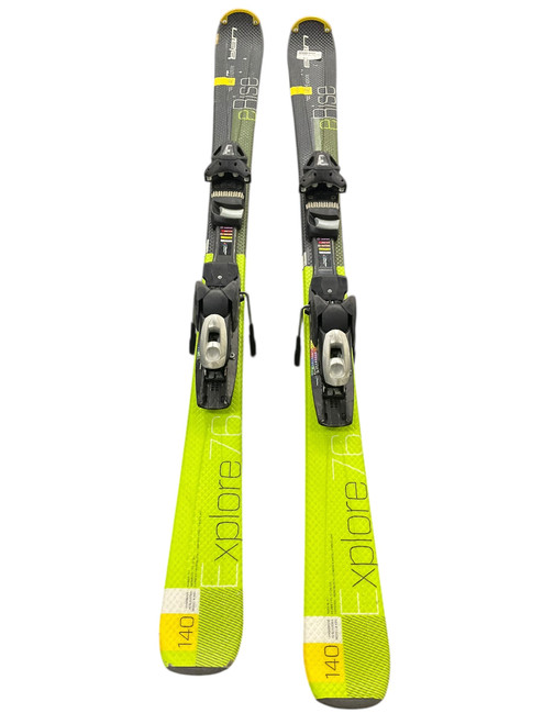 Vist Large View of Product Image Which is Used Elan ERISE Mens DH Ski/Binding Black 140 cm