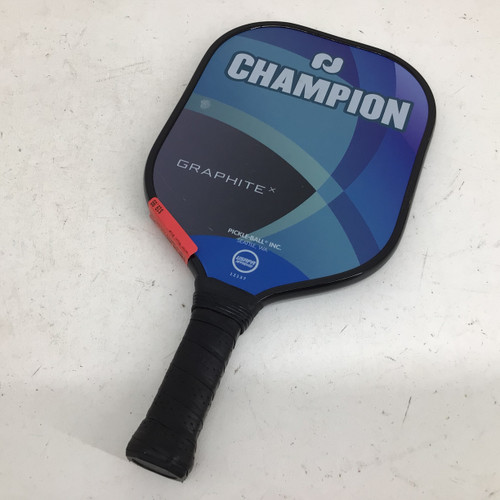 Vist Large View of Product Image Which is Used CHAMPION GRAPHITE PICKLEBALL PADDLE Pickleball Racquet Royal Blue