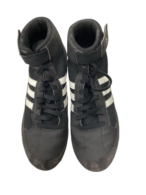 Vist Large View of Product Image Which is Used Adidas Wrestling Shoes Black Senior 6.5