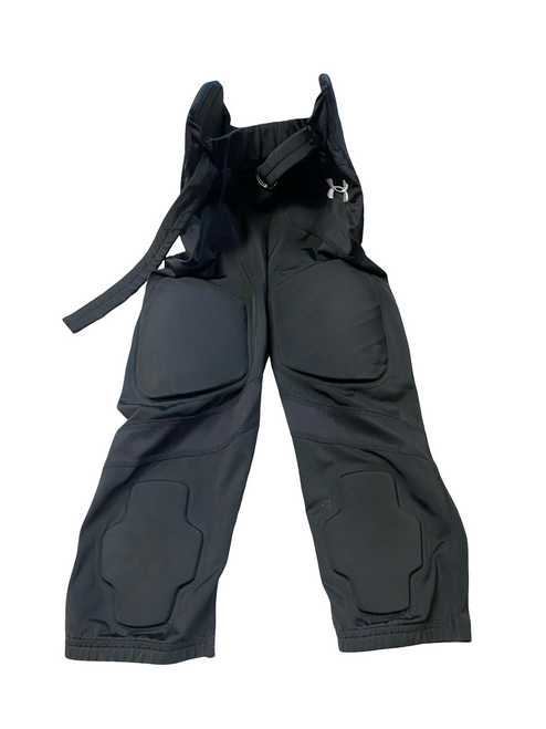 Vist Large View of Product Image Which is Used Under Armour Youth FB Integrated Pants Black XL