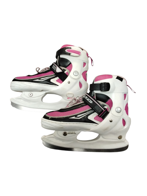 Vist Large View of Product Image Which is Used Lake Placid SUMMIT Girls Figure Skate White Adjustable