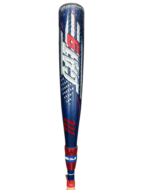 Vist Large View of Product Image Which is Used Marucci Cat 9 Composite MSBCCP910A 28/18 -10 USSSA 2 3/4” Bat - White/Red/Navy