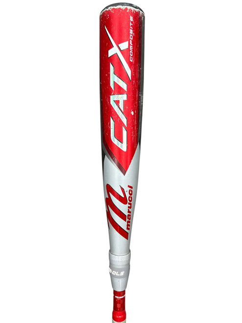 Vist Large View of Product Image Which is Used Marucci Cat X Composite MSBCCPX10 29/19 -10 USSSA 2 3/4” Bat - Silver And Red