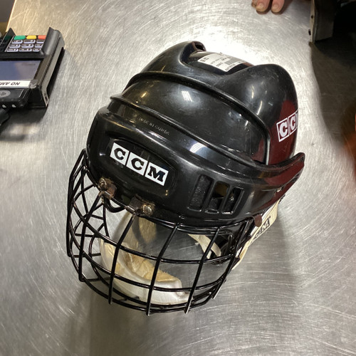 Vist Large View of Product Image Which is Used CCM HOCKEY HELMET Helmet Cage Combo Black MD