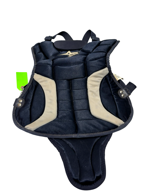 Vist Large View of Product Image Which is Used All-Star Player Series CP79PS Youth Baseball Catchers Chest Protector Navy Blue Age 7-9