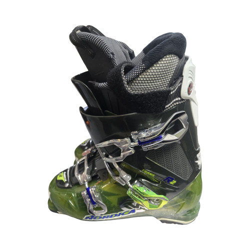 Vist Large View of Product Image Which is Used Nordica TRASNFIRE R2 BOOTS 28.5MP Mens DH Ski Boot Black 285 MP - M10.5 - W11.5