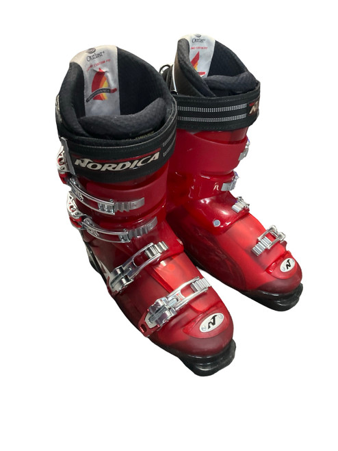 Vist Large View of Product Image Which is Used Nordica OUTLAST Mens DH Ski Boot Red 285 MP - M10.5 - W11.5