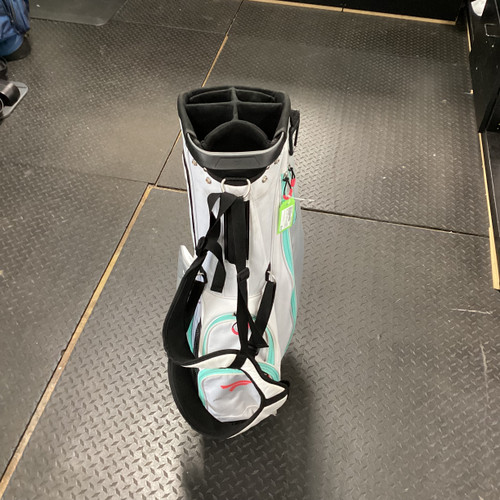 Vist Large View of Product Image Which is Used Top Flite AURA Mens Stand Bag White And Grey