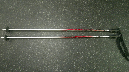 Vist Large View of Product Image Which is Used Rossignol PINE MOUNTAIN Mens DH Ski Pole Red 120 cm / 48 in