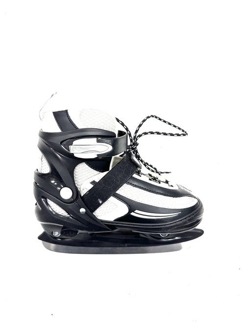 Vist Large View of Product Image Which is Used Lake Placid ADJ 1-4 Boys Softboot Skate Black Adjustable