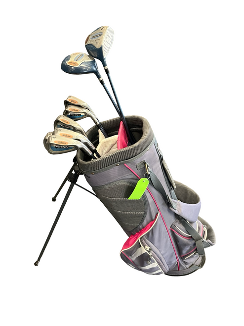 Vist Large View of Product Image Which is Used Wilson PRO STAFF Womens Package Set RH Grey 9 Piece