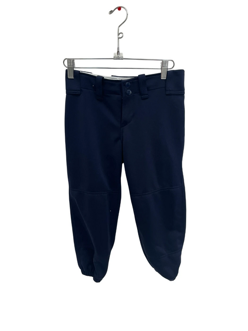 Vist Large View of Product Image Which is Used Mizuno Girls LG Navy Softball Pants