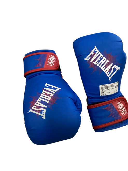 Vist Large View of Product Image Which is Used Everlast Boxing Gloves Royal Blue SM