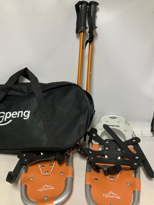 Vist Large View of Product Image Which is Used Yukon Charlie's Snowshoes Boys Orange 16"