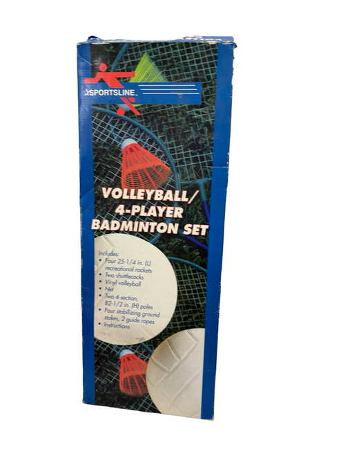 Vist Large View of Product Image Which is Used SPORTSLINE Volleyball/Badminton 4-Player Set