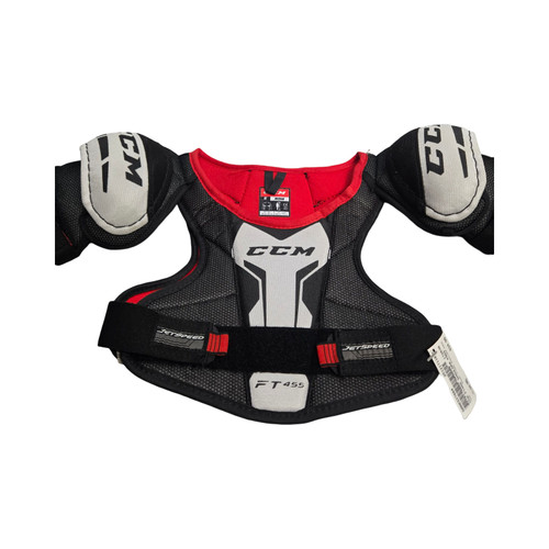 Vist Large View of Product Image Which is Used CCM FT455 SHOULDER PADS Youth Shoulder Pads MD