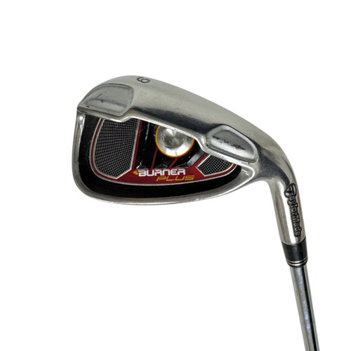 Vist Large View of Product Image Which is Used Taylormade BURNER PLUS Men's RH 9 Iron Stiff Flex Steel Shaft