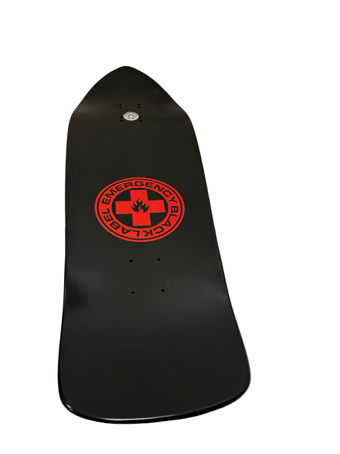 Vist Large View of Product Image Which is Used EMRGENCY BLACK LABEL UNDEAD SMOKING CLUB Skateboard Deck Black 31" x 10.25" - Like New