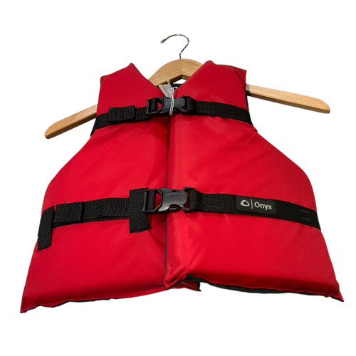 Vist Large View of Product Image Which is Used Onyx Youth PFD Red Youth 50-90