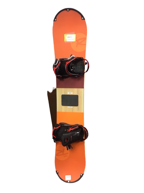 Vist Large View of Product Image Which is Used Rossignol EXP Mens Board/Bindings Orange 150 cm