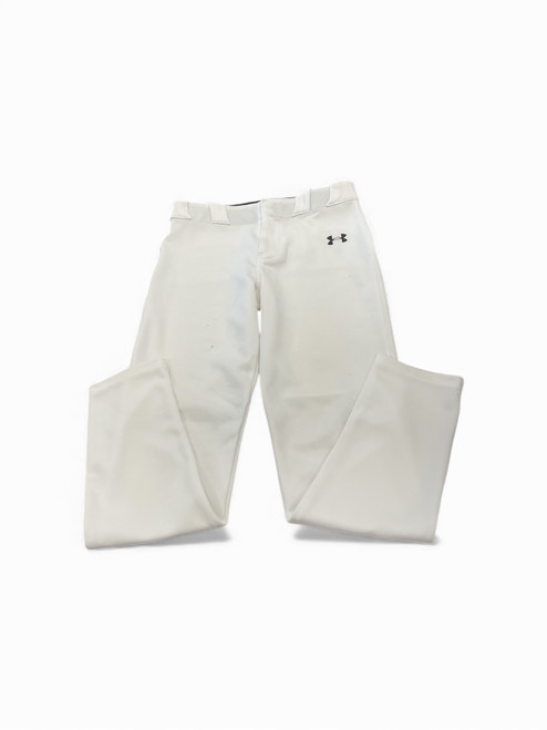 Vist Large View of Product Image Which is Used Under Armour BASEBALL PANT BB/SB Pant Boys White LG