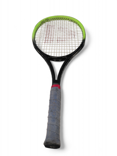 Vist Large View of Product Image Which is Used DONNAY TECH PRO Adult Tennis Racquet Black 4 1/2"
