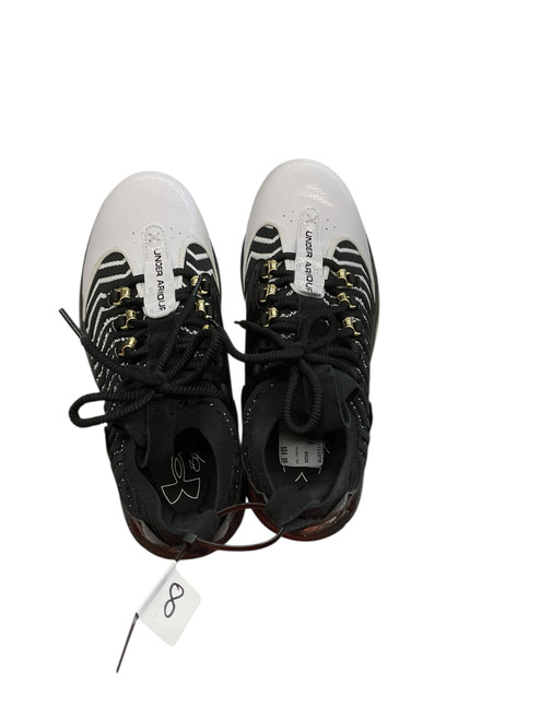 Vist Large View of Product Image Which is Used Under Armour BH BB/SB Cleats Black Youth 08.0