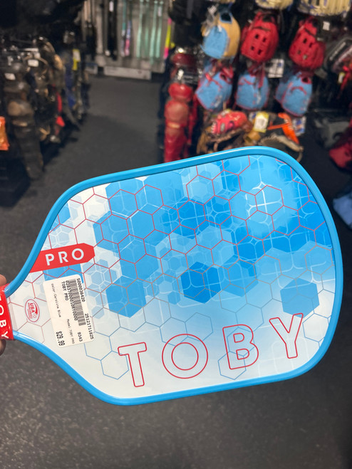 Vist Large View of Product Image Which is Used TOBY PRO Pickleball Racquet Carolina Blue