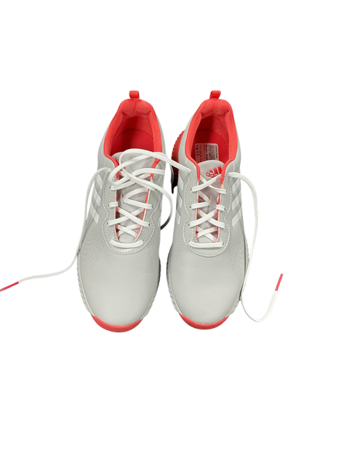 Vist Large View of Product Image Which is Used Adidas Womens Golf Shoes Red And Grey Senior 9
