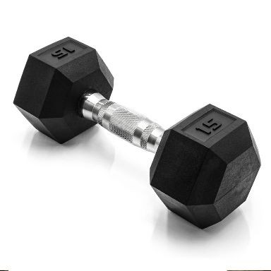 Vist Large View of Product Image Which is New HEX DUMBBELL 15LB