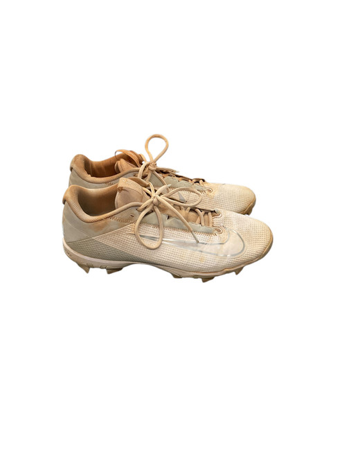 Vist Large View of Product Image Which is Used Nike VAPOR BB/SB Cleats White And Silver Senior 12