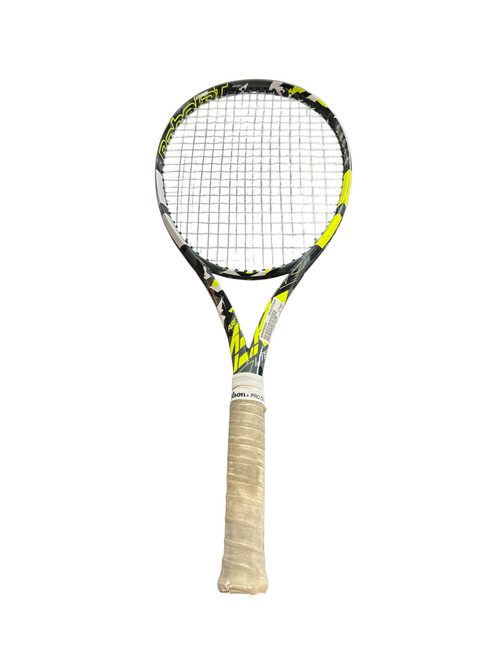 Vist Large View of Product Image Which is Used Babolat PURE AERO LITE RACQUET Adult Tennis Racquet Black 4 3/8"